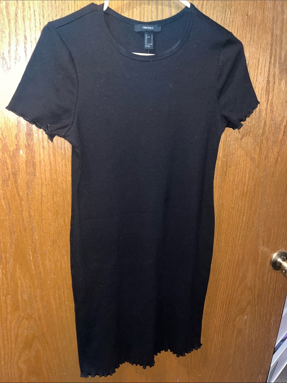 Simple black mini dress by forever 21
